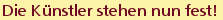 Die Künstler stehen nun fest!
